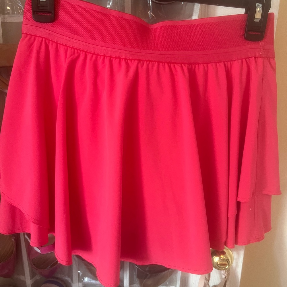 Lululemon Athletica Pink Asymmetrical Skater Skirt